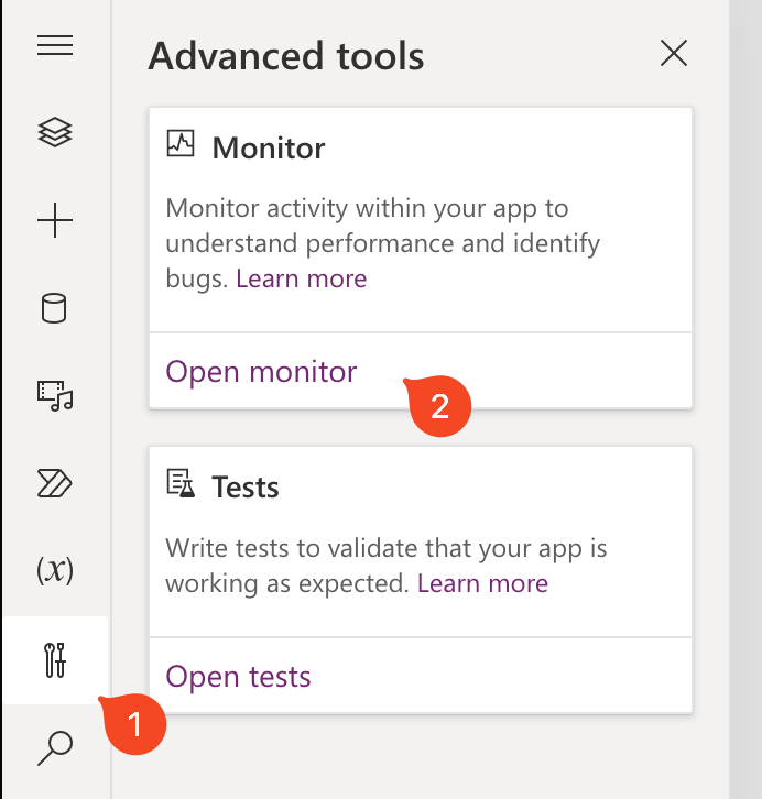 Advanced Tools with PowerApp Monitor